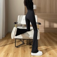 加长大码裤子女微喇叭阔腿裤女春夏季175超长版瑜伽显瘦拖地裤