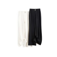 2879#春季显瘦高腰垂感休闲百搭时尚修身微喇喇叭裤