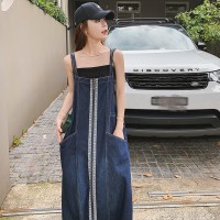 复古名族风【2024现货】牛仔背带裙拉铆定制款