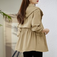 2024年春装新款风衣女中长款外套今年流行外套女