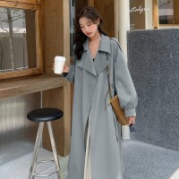 春装现货买家秀休闲宽松风衣外套女202A