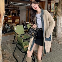 2024【春款现货】复古加厚牛仔拼针织外套199