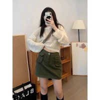 杏色镂空冰丝防晒针织罩衫女夏季2024新款钩花外搭空调衫短款上衣