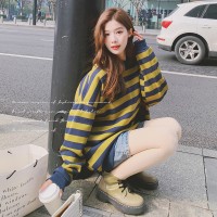 【2024现货】超舒服面料高级感条纹时尚卫衣199