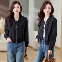 现货2024年春秋季新款棒球服小个子短外套上衣女