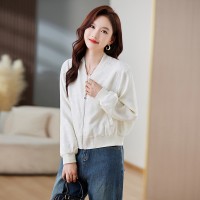 现货2024年春秋季新款棒球服小个子短外套上衣女