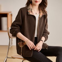现货短外套女2024年春装新款刺绣盘扣洋气春秋外套女上衣
