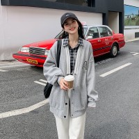现货春装休闲重工刺绣棒球服外套女202A
