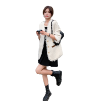 【新款现货】小香风流苏包边拼皮休闲外套628