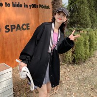 春装现货休闲前后刺绣宽松棒球服外套女202A