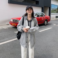 春装现货休闲前后刺绣宽松棒球服外套女202A