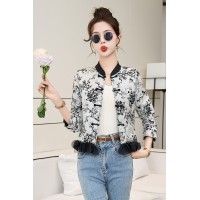 现货新中式女装春夏季新款时尚休闲外套气质通列百搭提花拼接上衣