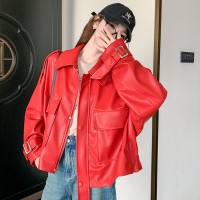 现货【2024高级感皮衣】多颜色机车短外套
