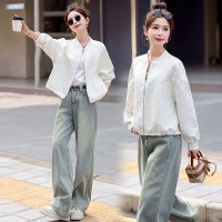 设计感新中式轻g风外套女春秋新款小个子刺绣短款棒球服夹克