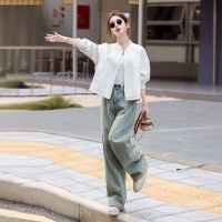 设计感新中式轻g风外套女春秋新款小个子刺绣短款棒球服夹克