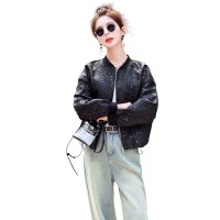 设计感新中式轻g风外套女春秋新款小个子刺绣短款棒球服夹克