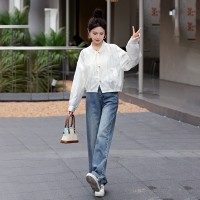 2024夏季新款g风刺绣盘扣防晒衣外套女薄款百搭宽松气质洋气上衣