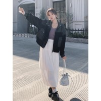 现货春装新款时尚休闲皮衣外套718