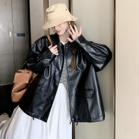 春装现货韩版酷炫机车皮衣夹克外套女202A
