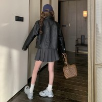 现货数据款2024春装新款休闲金属扣减龄夹克253A