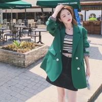 绿色小西装【2024现货】数据很好宽松韩版高级感D55