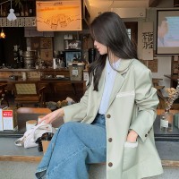 【大货已出】2024春蕾丝花边拼接西装外套ZB129