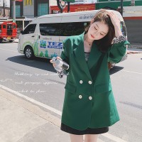 绿色小西装【2024现货】宽松韩版高级感数据很好D55