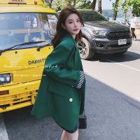 绿色小西装【2024现货】宽松韩版高级感数据很好D55