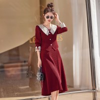 《现货新品》小香风套装2024新款灯芯绒两件套气质显瘦半身裙套装
