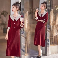 《现货新品》小香风套装2024新款灯芯绒两件套气质显瘦半身裙套装