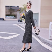 2024春装新款气质洋气简约减龄舒适两件套裙