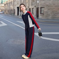 现货2024年新款春装欧货卫衣时尚运动套装