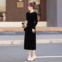 现货2024年春季新款新中式盘扣提花马甲连衣裙气质两件套套装