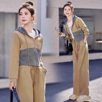 bao款现货2024新款女装春装韩版休闲套装两件套