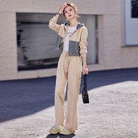 bao款现货2024新款女装春装韩版休闲套装两件套