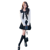 【新款现货】海军领两件套裙707