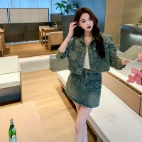 现货【2024】牛仔二件套短裙太古里199