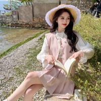 现货【2024】减龄轻奢三件套淑女连衣裙199