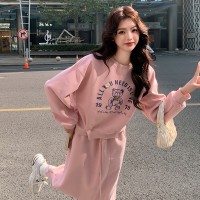 【2024现货】卫衣裙两件套粉色百搭显白199