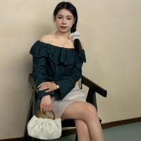 2024年春甜美可爱时尚设计牛仔长袖+修腰包臀裤裙二件套减龄套装