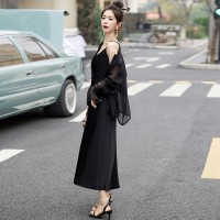 20242024年春季新中式防晒服搭配吊带裙两件套