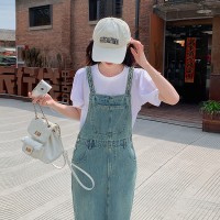 现货浙宝012牛仔连衣裙背带裙连件套休闲长裙减龄休闲Y