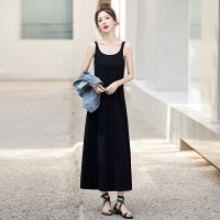 新中式盘扣牛仔外套+针织吊带裙女2024夏季新款休闲时尚两件套