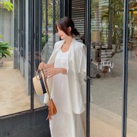 夏装现货韩版短袖西装+吊带裙两件套套装女202A