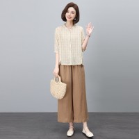 2024新款休闲文艺减龄棉麻套装