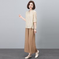 2024新款休闲文艺减龄棉麻套装