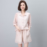 2024年夏季天丝衬衫两件套装
