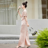 《48H发》复古文艺范休闲两件套套装