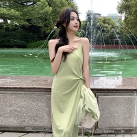 2024夏季防晒服+吊带针织连衣裙