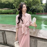2024夏季防晒服+吊带针织连衣裙